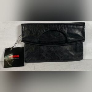 HOBO Black Leather Wristlet